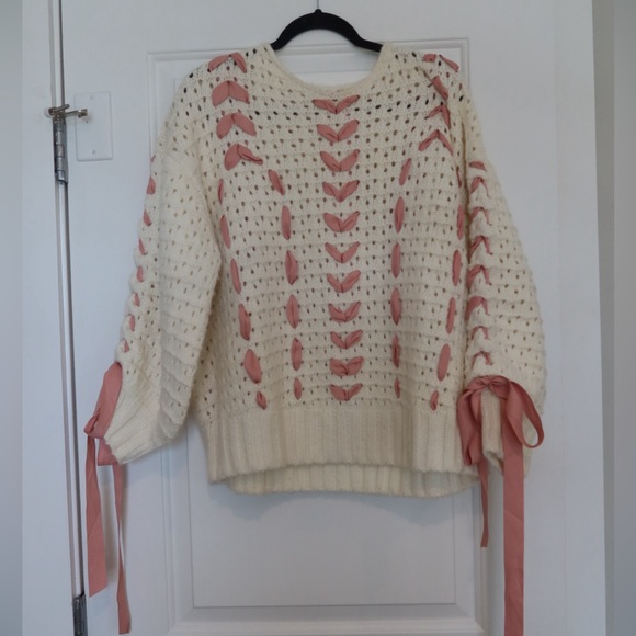 🌸🎀For Love and Lemons Laurel Oversized Sweater - Picture 2 of 4